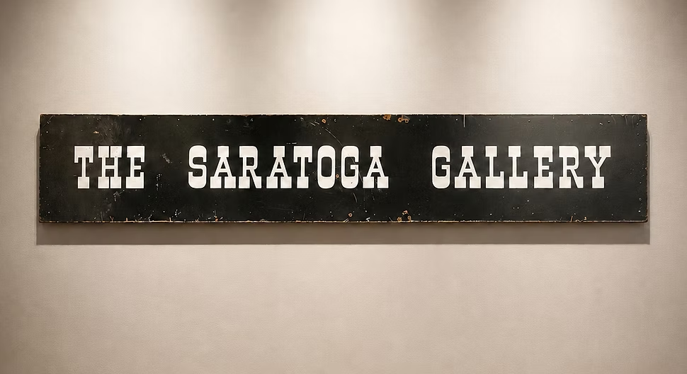 The Saratoga Gallery Sign